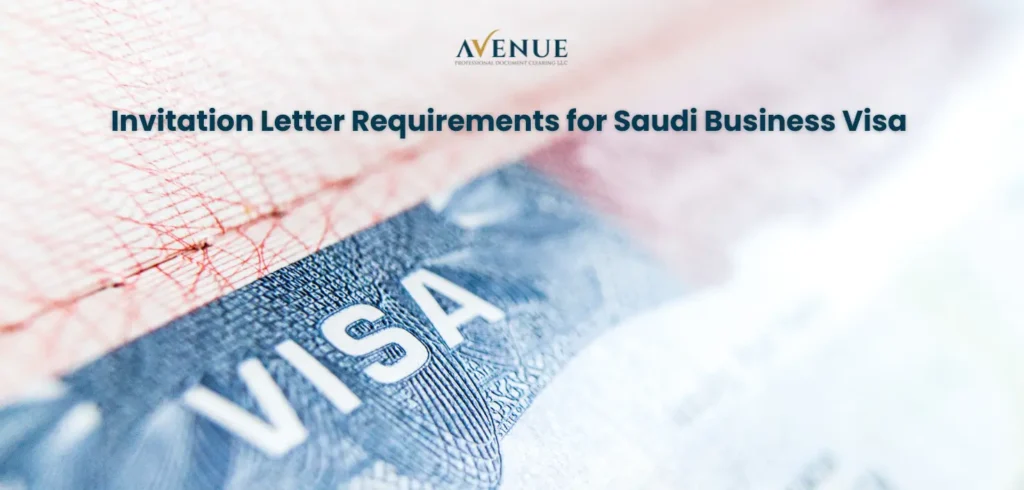 Invitation Letter Requirements for Saudi Business Visa (Qatar Applicants)