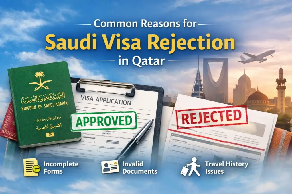 Common Reasons for Saudi Visa Rejection in Qatar